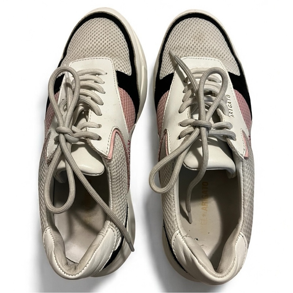 Axel Arigato Pink and White Sneakers Comfortable Casual Footwear